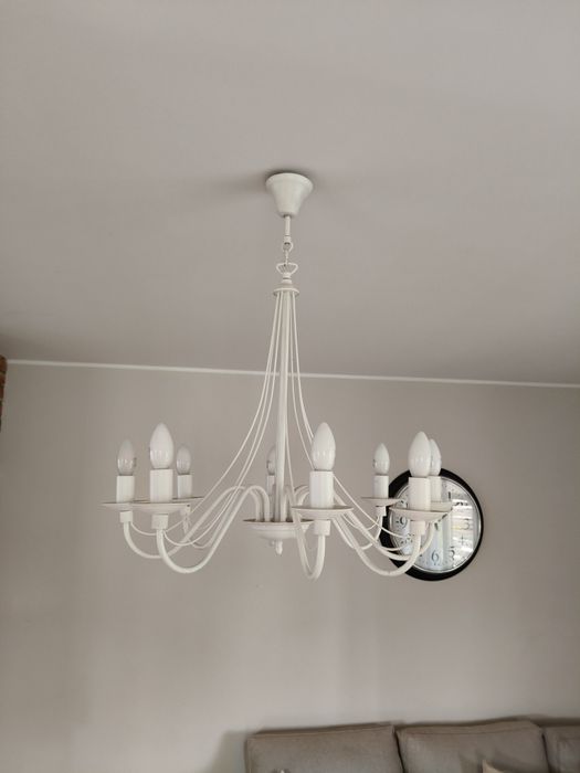 Lampka sufitowa biała 9 x2szt