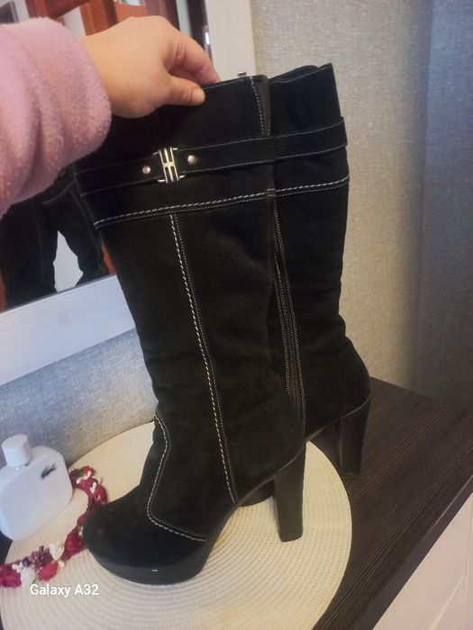 Зимові, замшові чоботи