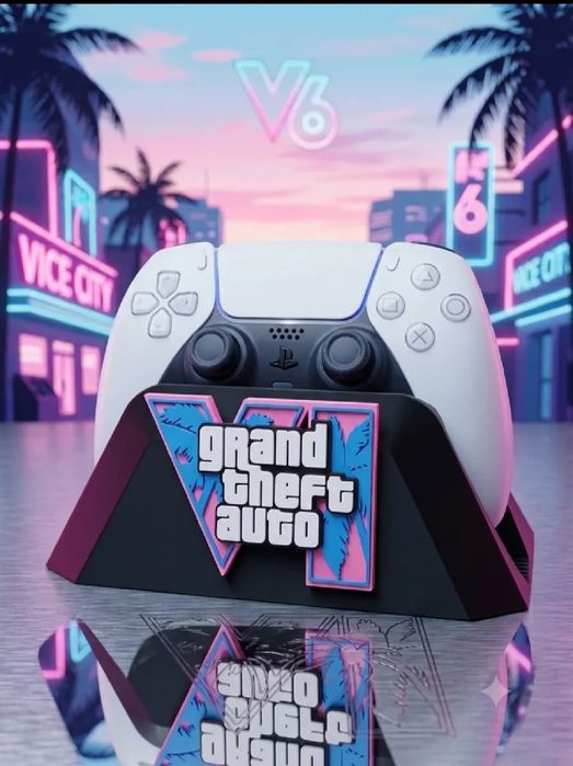 Kit de Personalização Setup Gamer PS5 - Tema GTA VI (ou Tema À Escolha!)