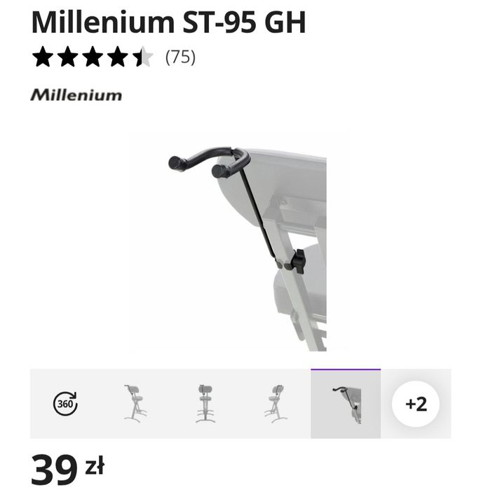 Krzesło dla gitarzysty, stołek dla muzyka.