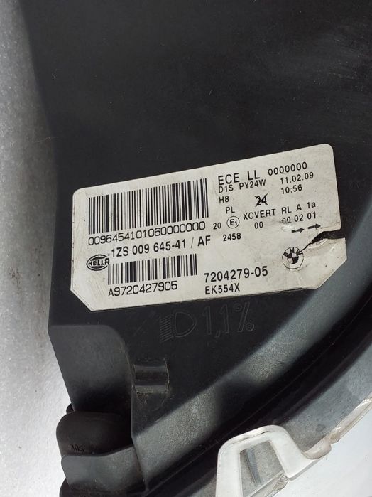 Ótica / farol esquerda BMW X6 (E71, E72)