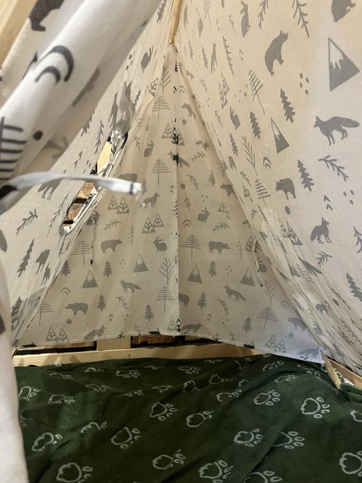 Namiot tipi w motywy zwierzece hand made