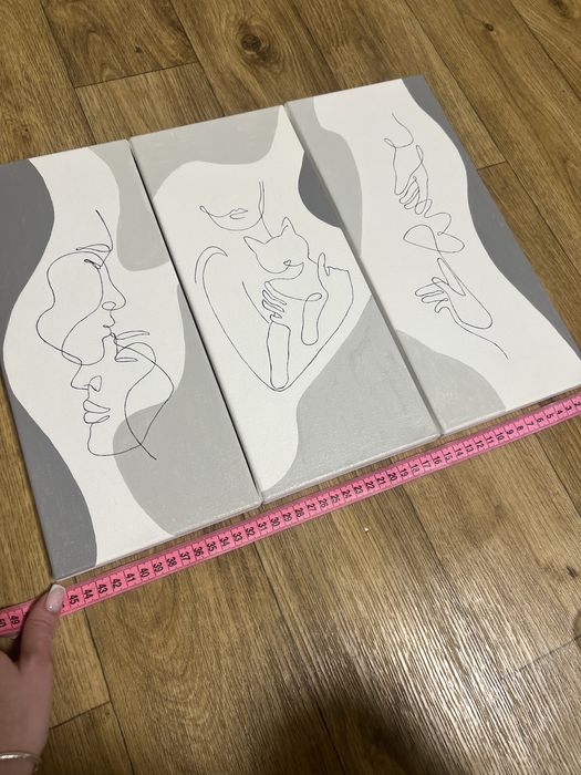 Картини акрил 3 штуки