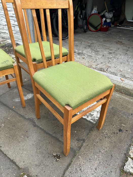 Stare zabytkowe krzesla RETRO antyk PRL dębowe