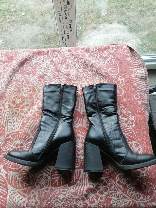 Б/У сапоги шкіряні 36 розмір