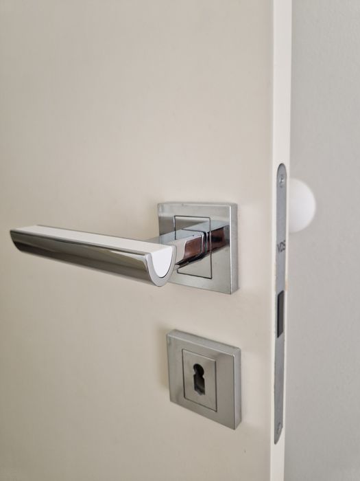 Klamki NOMET MARINA biały chrom 2x pokój 2x WC