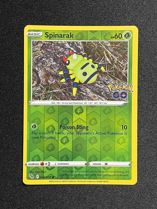 Carta Pokémon GO Spinarak 06/78