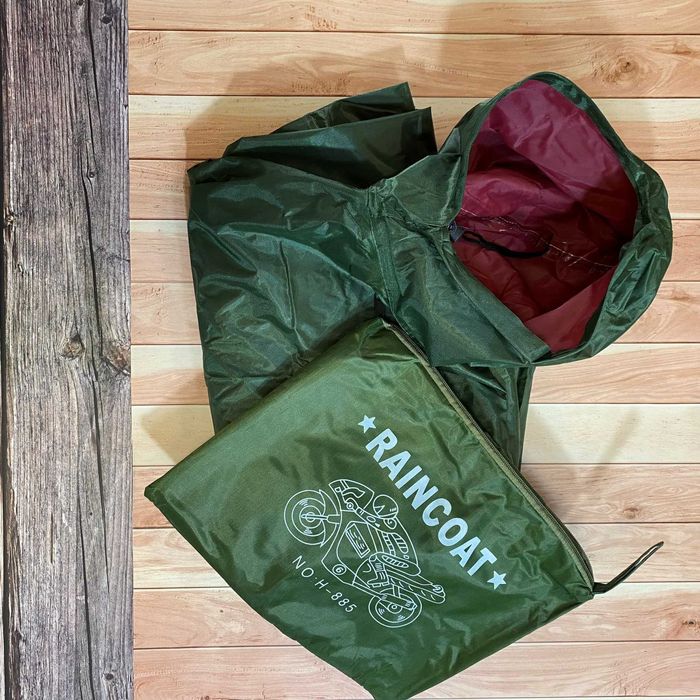 Пончо плащ вільний розмір, капюшон, чохол