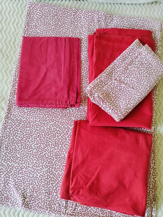 Conjunto completo lençóis e capa de edredão cama solteiro