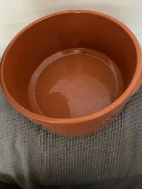 Tacho barro vermelho vidrado