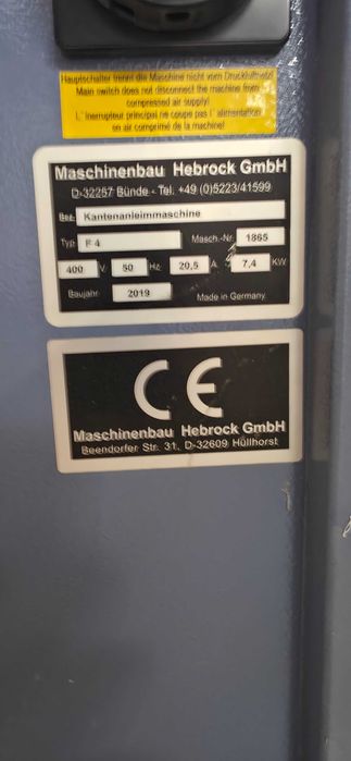 Okleiniarka HEBROCK F4