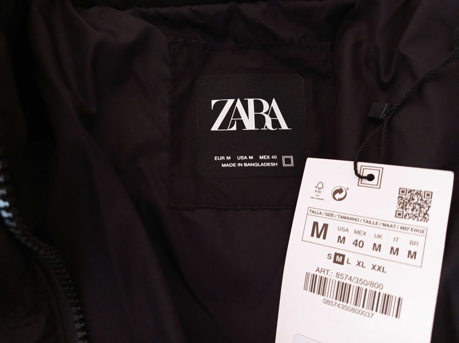 Casaco preto Zara Homem - M  [Novo com etiqueta]