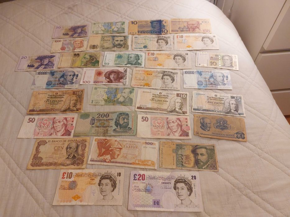 Troco ou vendo estas fantásticas notas europeias