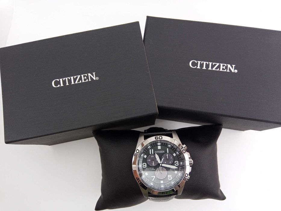 Мужские титановые часы Citizen BL5551-14H вечник, будильник, хронограф