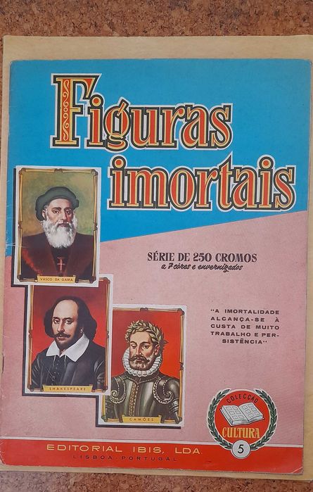 Cadenerta de cromos antiga, completa e em bom estado.