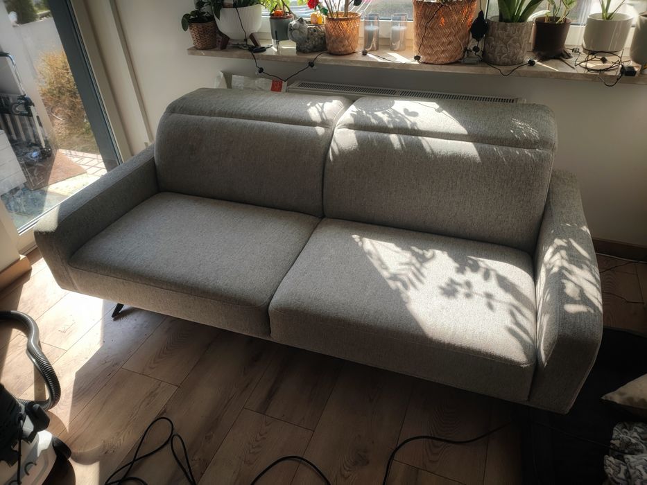 Szara kanapa  200cm prawie nowa Poznań transport