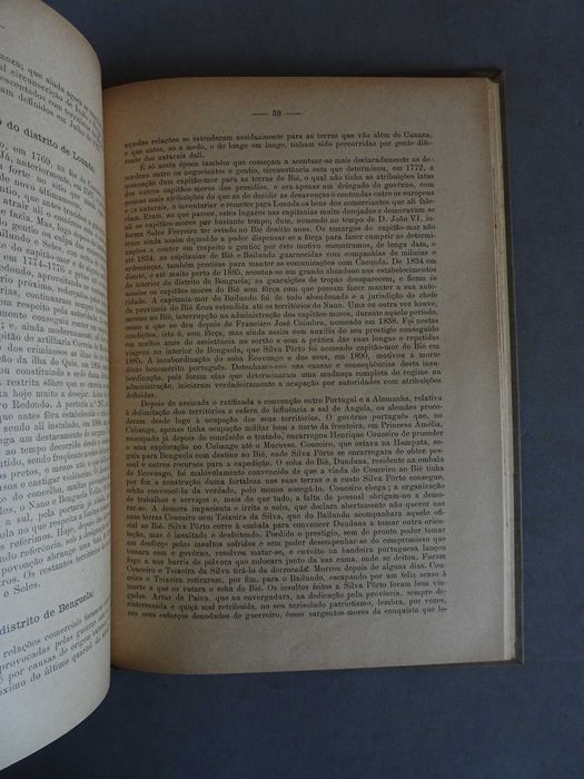 Livro Massano de Amorim A divisão administrativa província Angola 1917