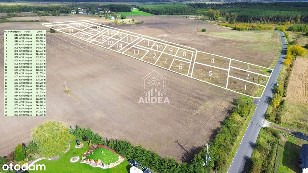 Działki budowlane Kaźmierowo |mpzp| 115 zł/m²