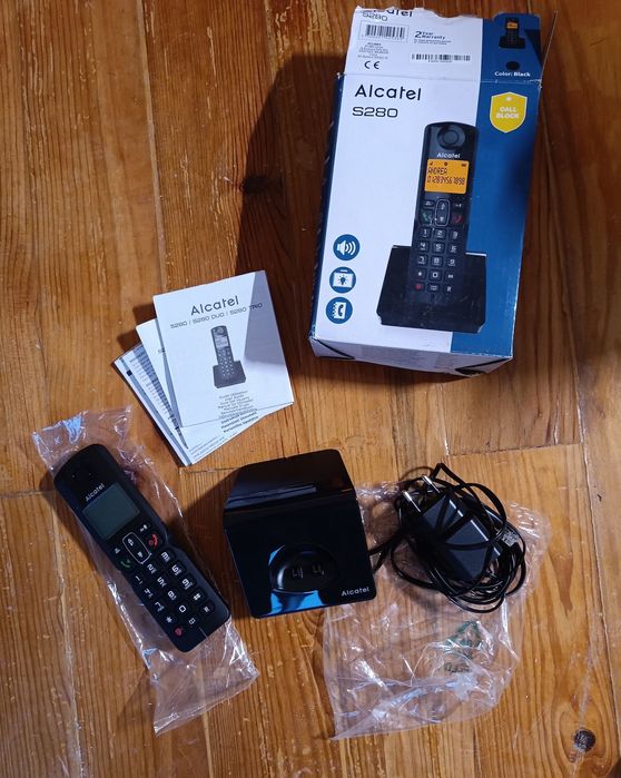Alcatel S280 - Telefone sem fios preto - NOVO