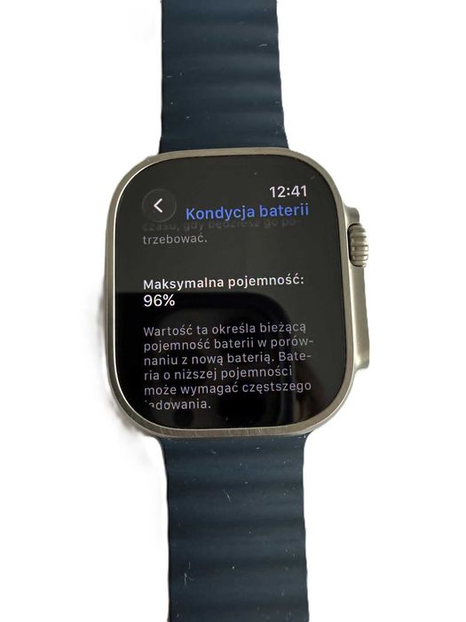 Apple Watch Ultra 49 mm – Titanium Ceramic Case + ładowarka