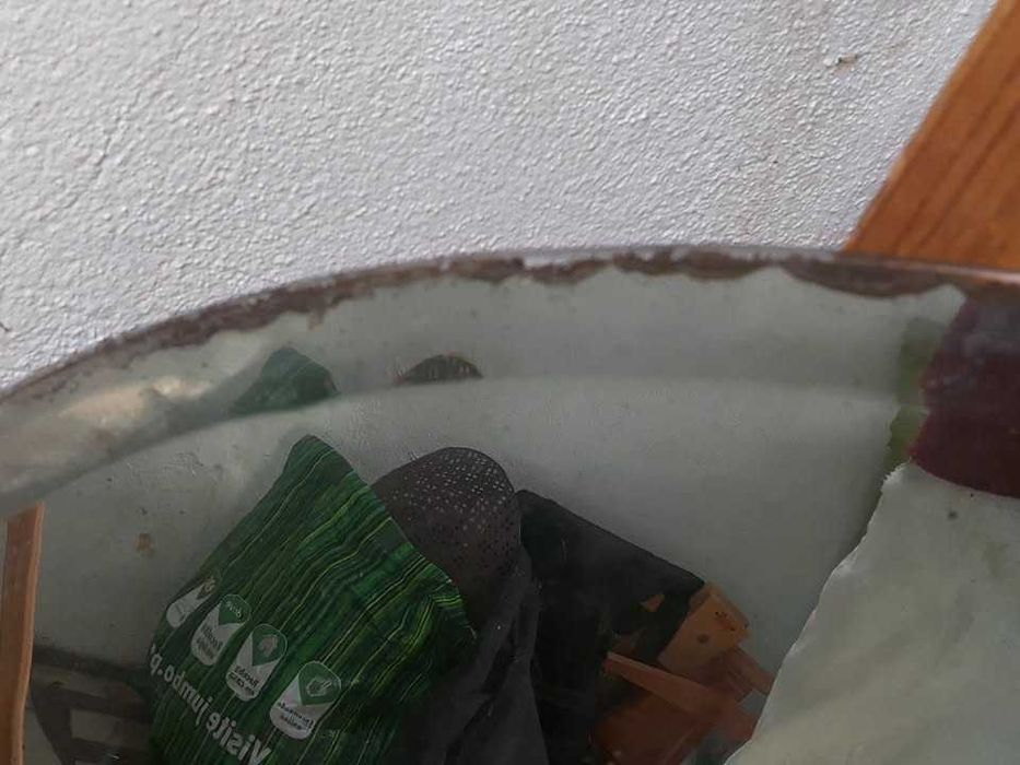 Antigo espelho Oval biselado Anos 50