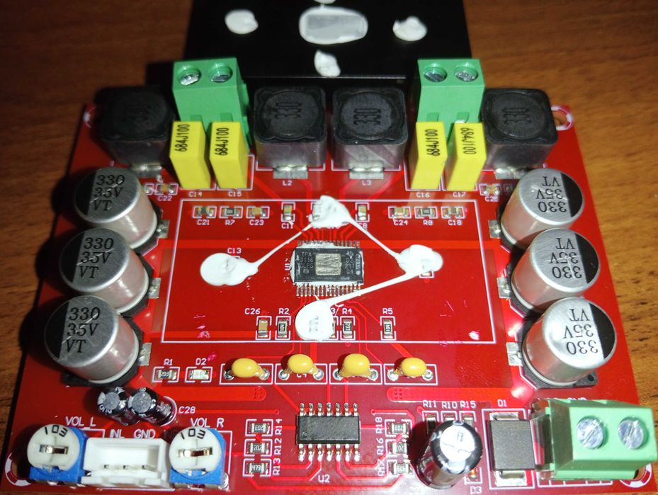 Підсилювач D class 2x50W TPA3116D2