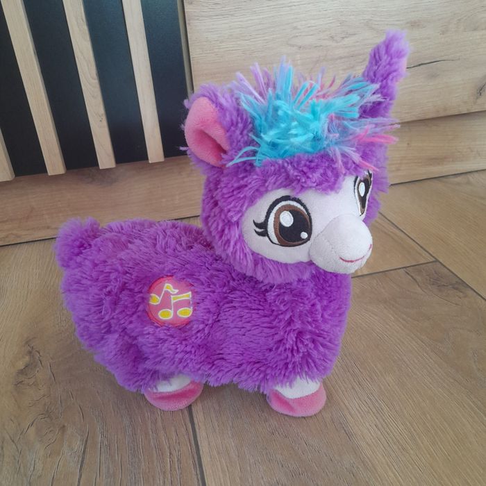 2x tańcząca lama: fioletowa, biała