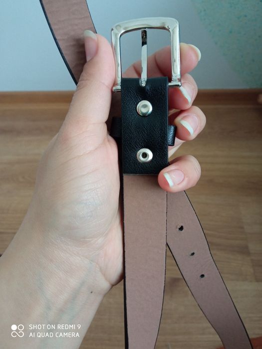 Pasek czarny 95 cm stan bardzo dobry