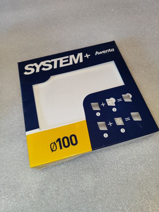 Zestaw NOWE wiatrak wentylator do łazienki 100 System+ Awenta korpus