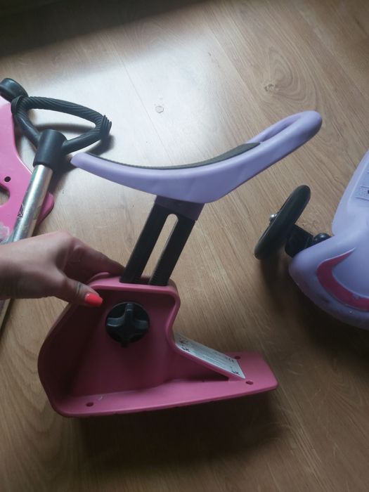 Hulajnoga 3w1 rozowo fioletowa trzy koła