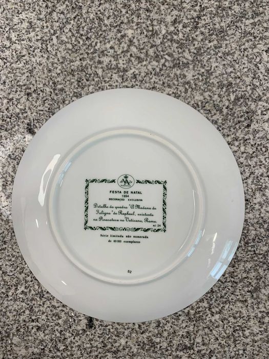 Conjunto 12 Pratos Vista Alegre (série Limitada)