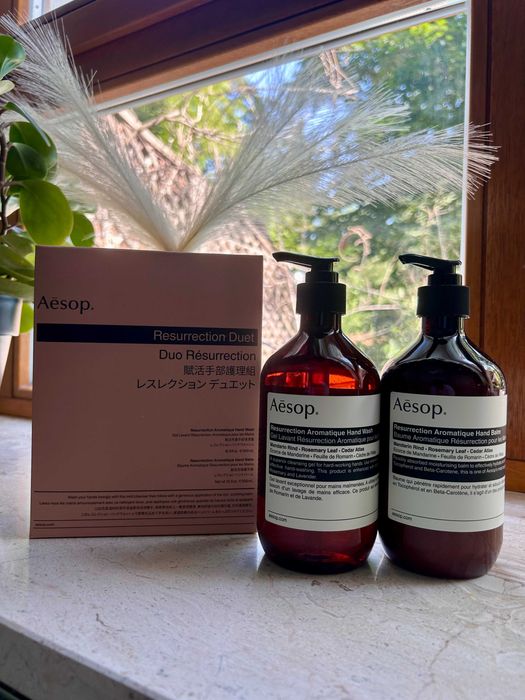 Aesop Resurrection Duet - Żel do rąk, balsam do rąk 2×500ml NOWY
