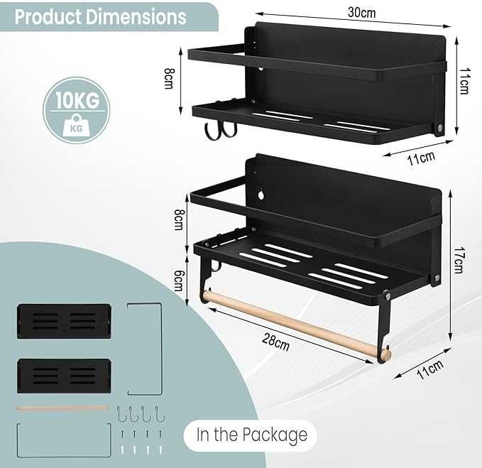 Regał ścienny na przyprawy