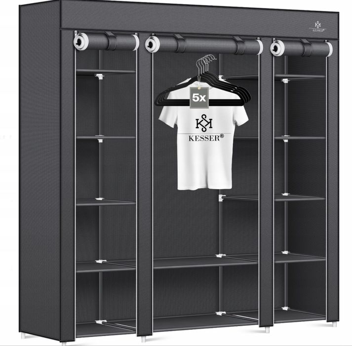 Szafa materialowa, tekstylna KESSER 150x45x175cm