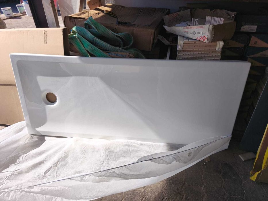 Base de Duche "Sanitana" 170x80 cm em Acrílico + Válvula – NOVA