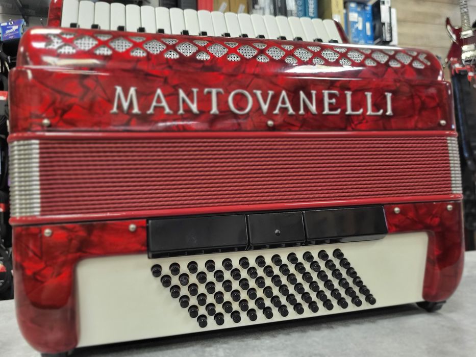 Akordeon MANTOVANELLI 72 4-chórowy  - stan fabryczny, RATY, F