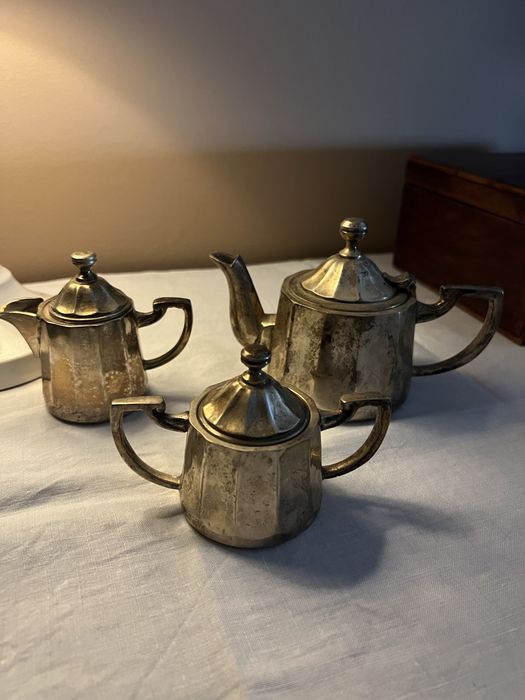 Serviço de chá em casquinha