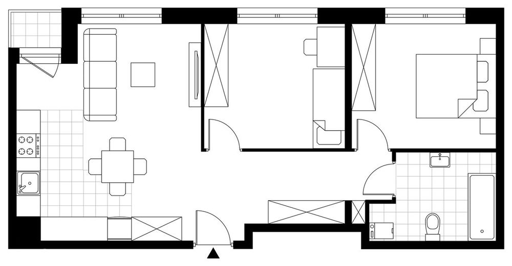 3-pokojowe mieszkanie 59m2 + loggia Bezpośrednio