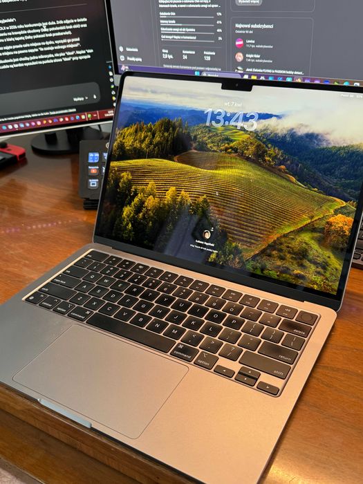 Macbook Air 13 M2 (16 GB RAM) stan idealny warszawa