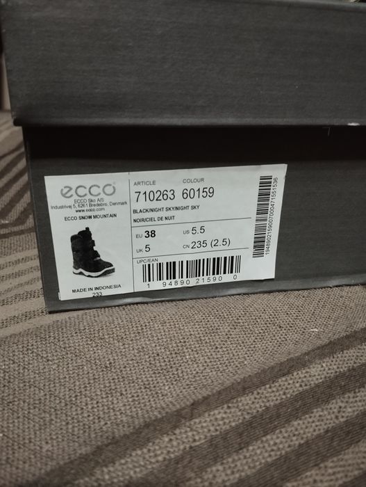 Ботинки зимние ECCO