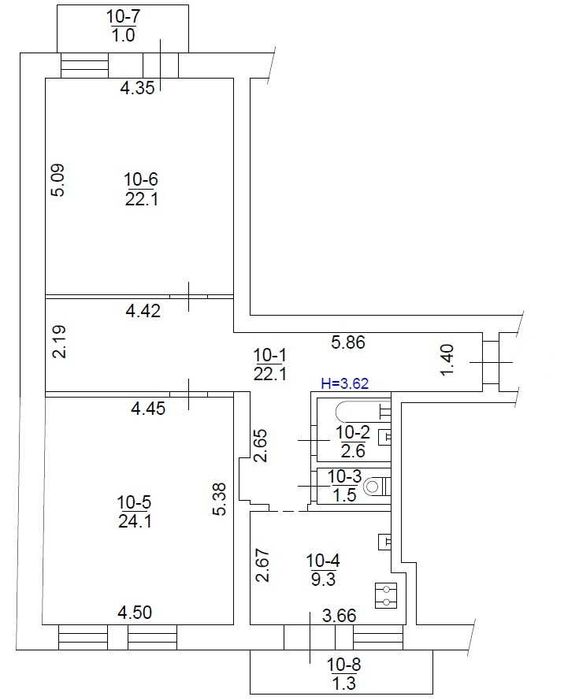 2-кімнатна квартира за адресою (площа 84 м²) - Atlanta.ua - фото 18