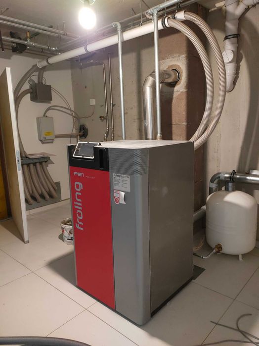 montaż pomp ciepła.  kotły na pellet.  instalacje grzewcze