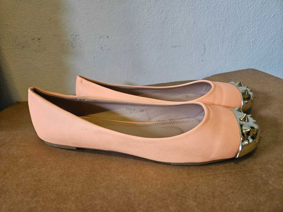 Neonowe balerinki ćwieki 39