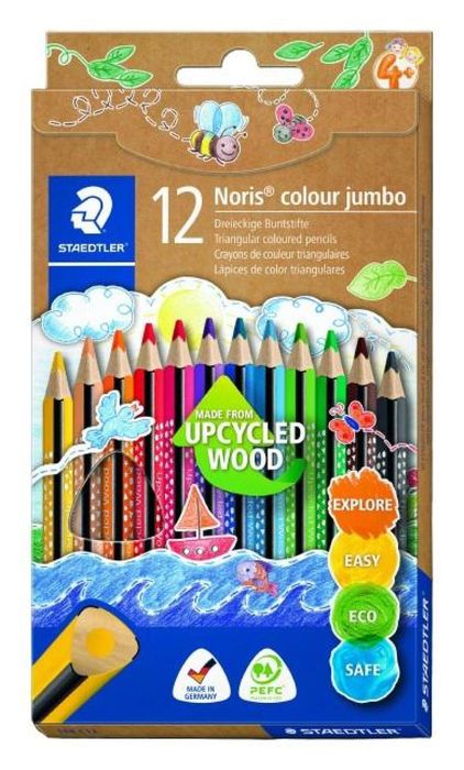Kredki trójkątne Noris Colour 12 kolorów STAEDTLER GDD ,109x197 mm