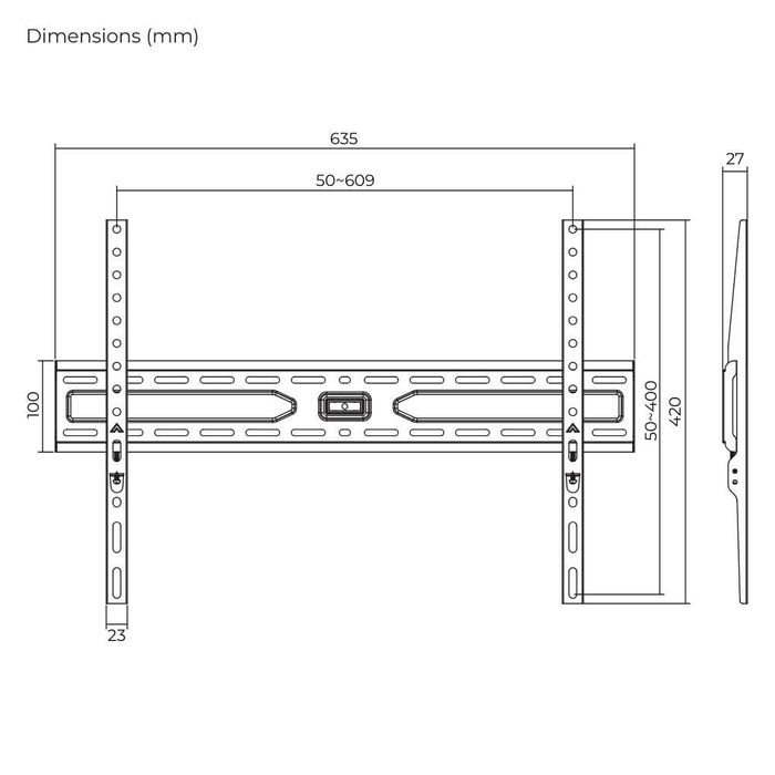 43"-86" Кронштейн для тв Brateck KL36-46F Кріплення для телевізора