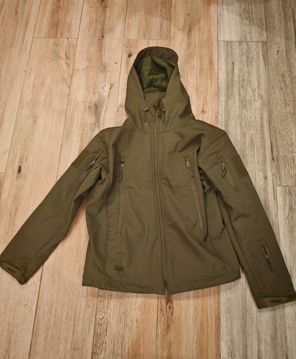 Zestaw softshell outdoor taktyczny męski kurtka spodnie