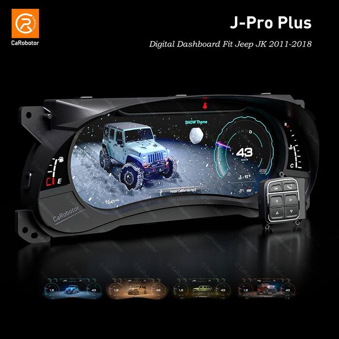 Jeep Wrangler JK LED приборная панель, магнитола, камера, вент. Решетк