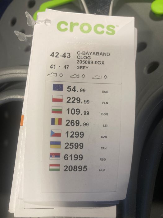 Klapki Crocs, rozm. 42-43 nowe, Kroksy ;)