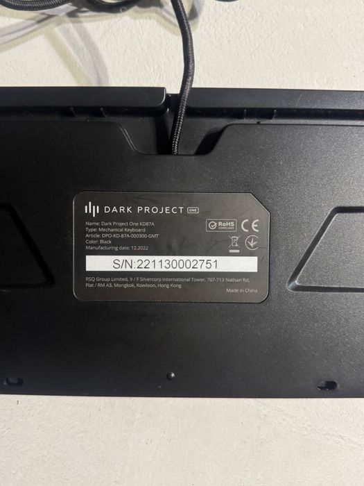 Dark Project kd87a механическая игровая клавиатура