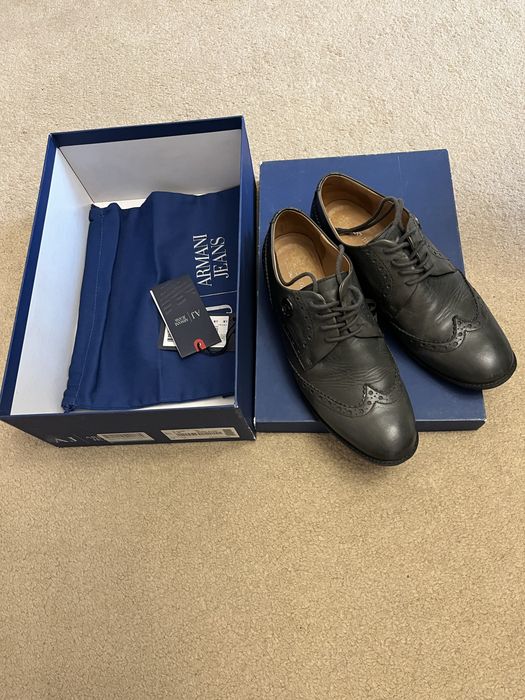 Шкіряні туфлі,броги Armani
